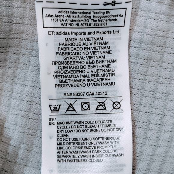 Adidas Zippered Pullover Sweatshirt Size Medium - Picture 7 of 9